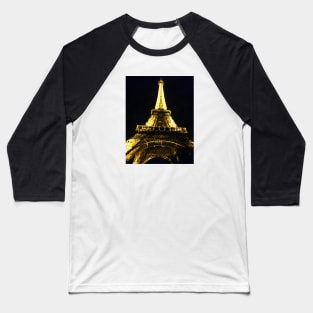 Eiffel tower, Paris by night Baseball T-Shirt